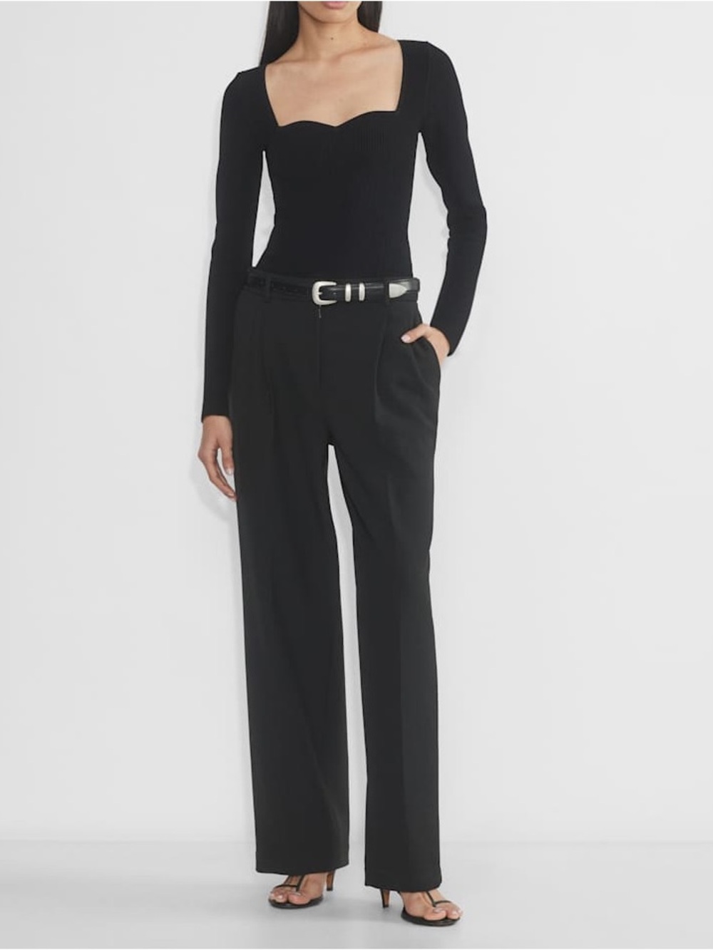 Sculpt Knit Sweetheart Longsleeve